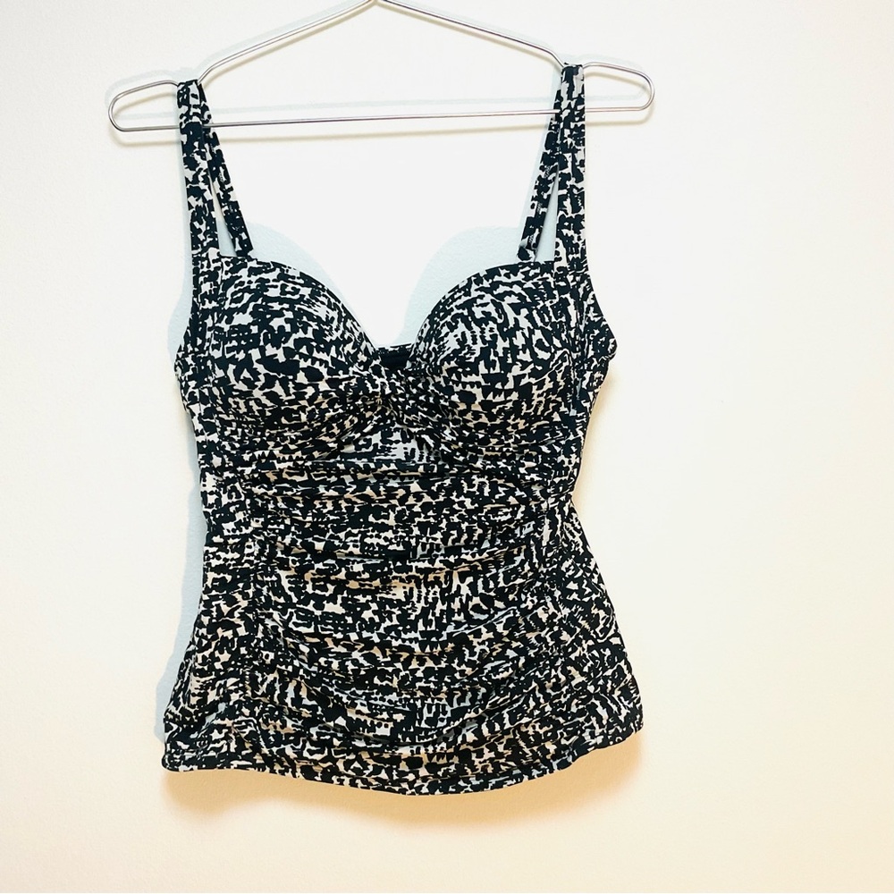 M&S Tankini Elegant Monochrome Women's Tank Top SwimSuit Top